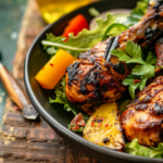 Roasted Jerk Chicken Drumstick School Lunch